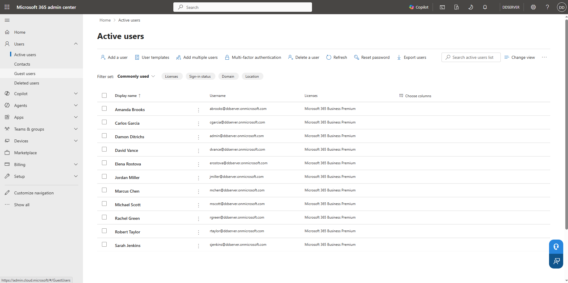 Active Users Directory Overview